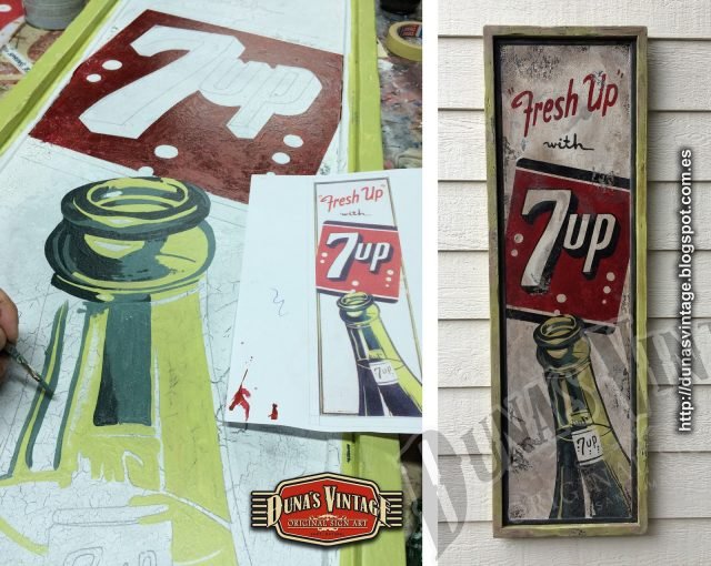 Replica Cartel 7up, Duna´s Vintage.