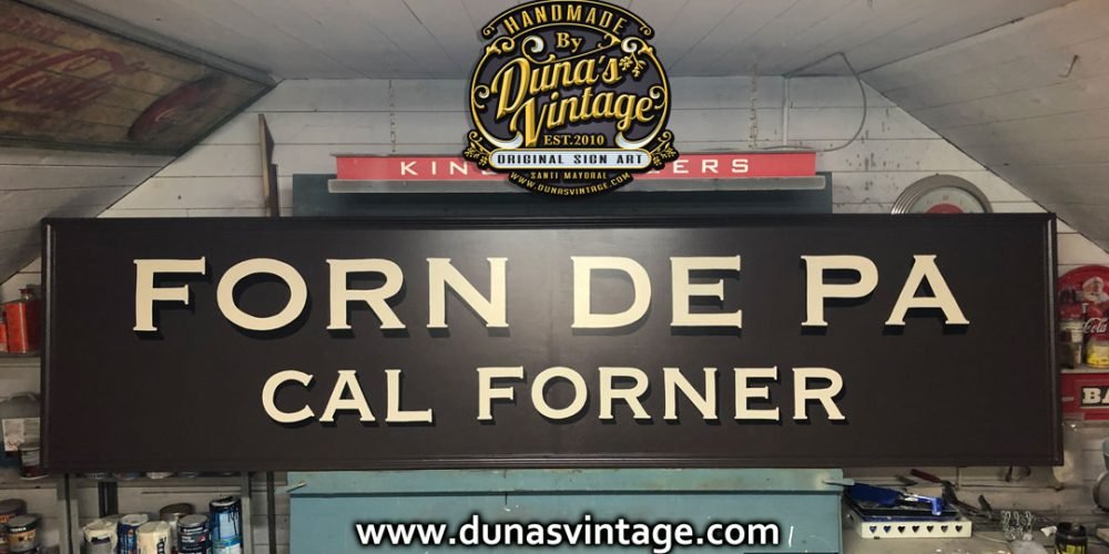 Cartel de Madera FORN DE PA CAL FORNER