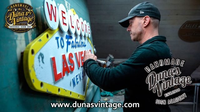 Nuevo Tutorial Duna´s Vintage Academy, Como hacer el Cartel de Welcome Las Vegas
