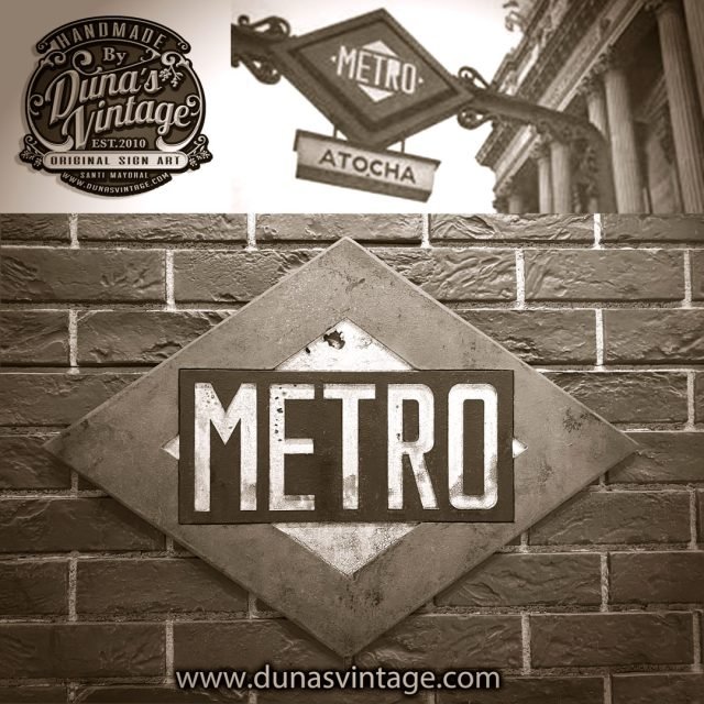 Placa de Metro del año 1921.