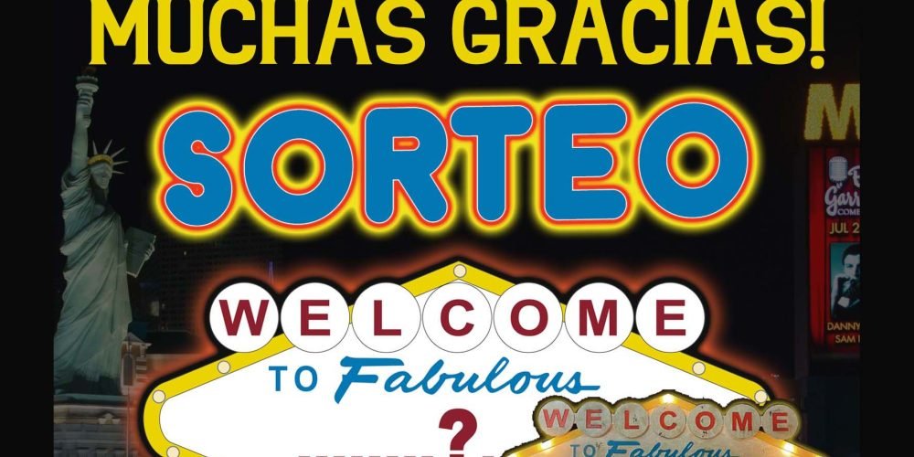 Sorteo cartel Personalizado WELCOME LAS VEGAS