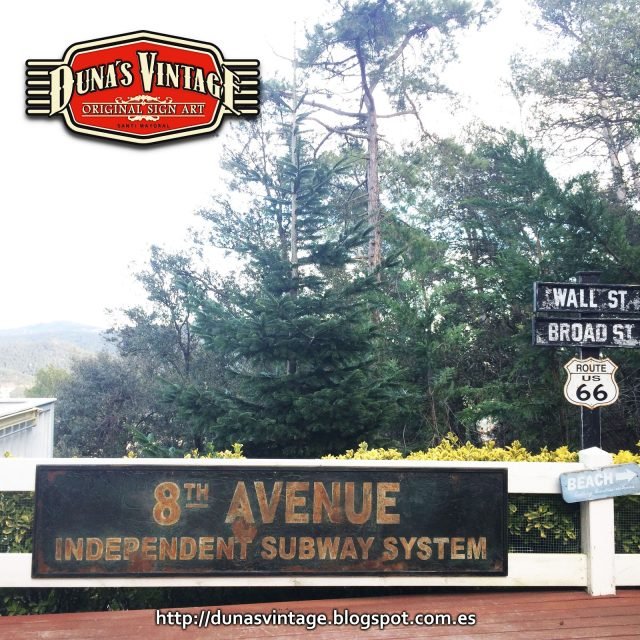 CARTEL 8TH AVENUE INDEPENDENT SUBWAY SYSTEM, Duna´s Vintage.