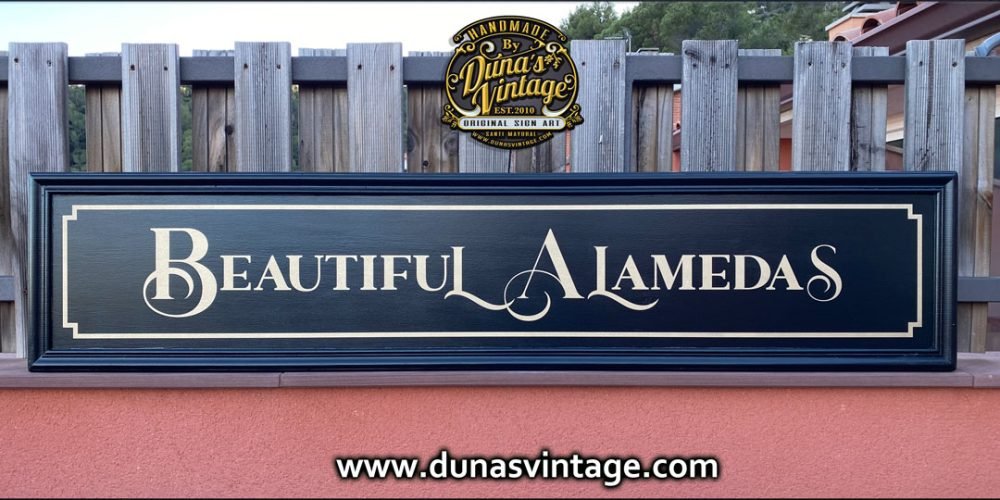 Cartel de Madera BEAUTIFUL ALAMEDAS