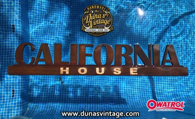 Letras CALIFORNIA HOUSE OXID