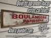 Cartel de Madera BOULANGERIE PATISSERIE .