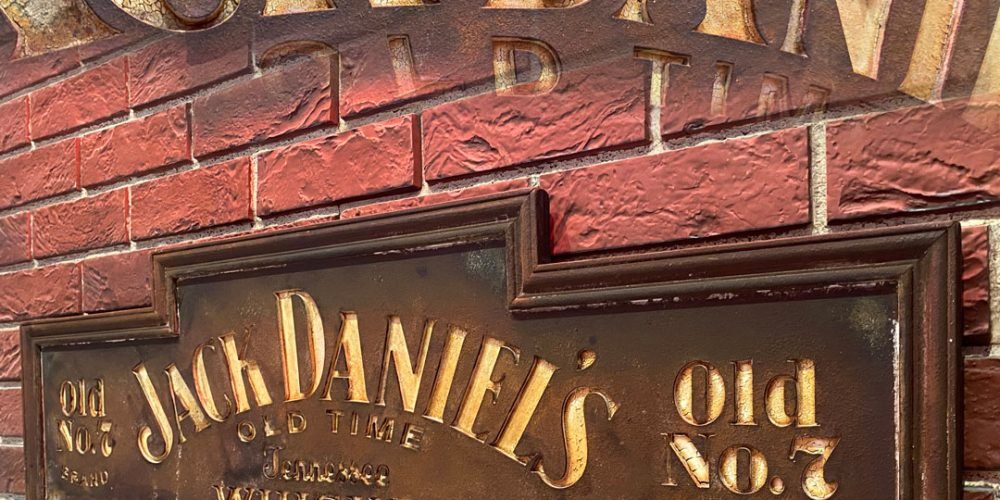 Cartel de Madera efecto Óxido Jack Daniel´s Tennessee