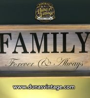 Cartel de Madera FAMILY