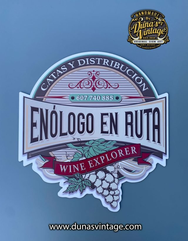 Diseño Logotipo para ENÓLOGO EN RUTA, Ciudad Real.