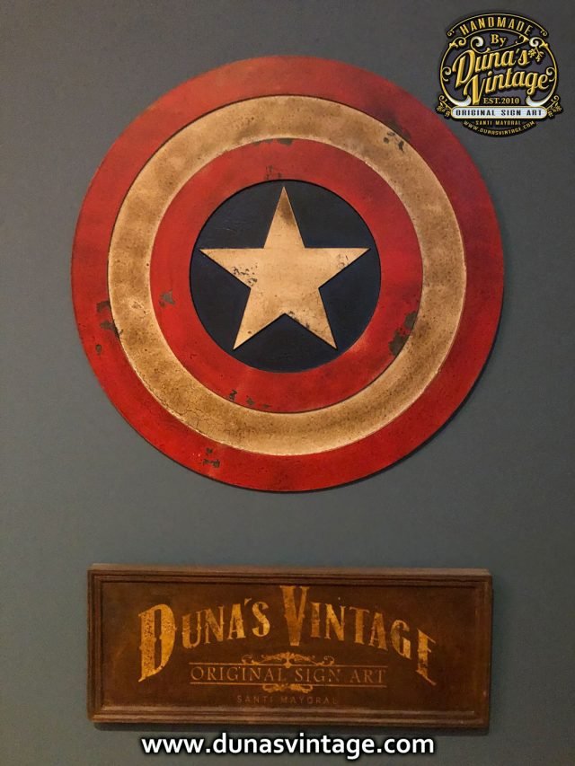 Escudo de madera CAPITAN AMERICA
