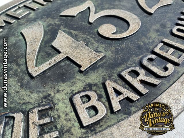 Réplica placa en madera F.C. 432 METROPOLITANO DE BARCELONA