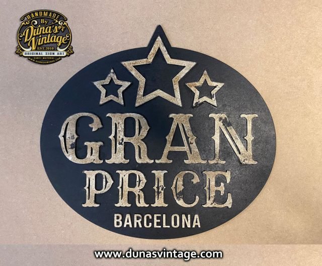 Cartel en Relieve GRAN PRICE BARCELONA