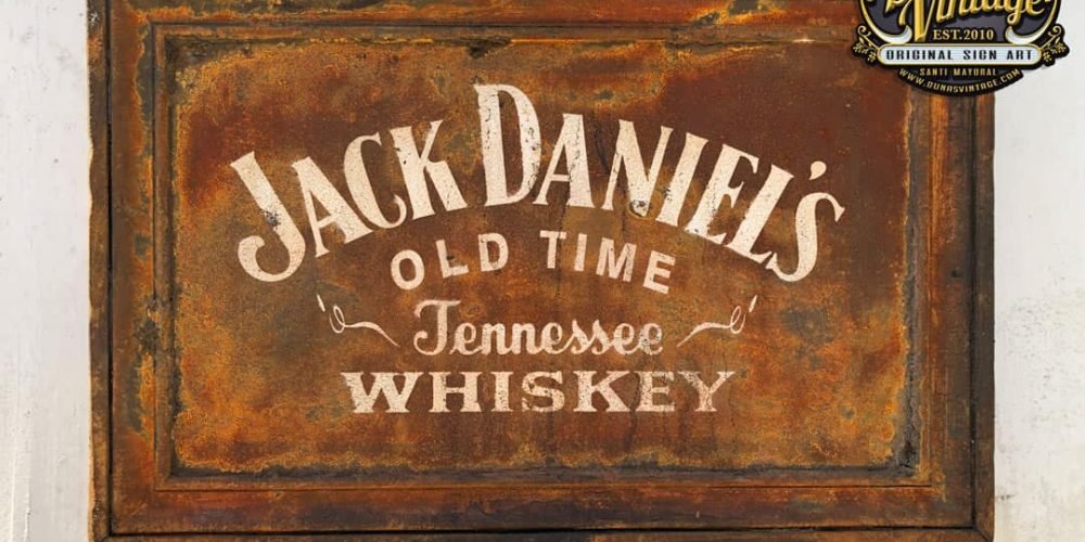 Cartel de Madera Jack Daniel´s tamaño 53x34cm