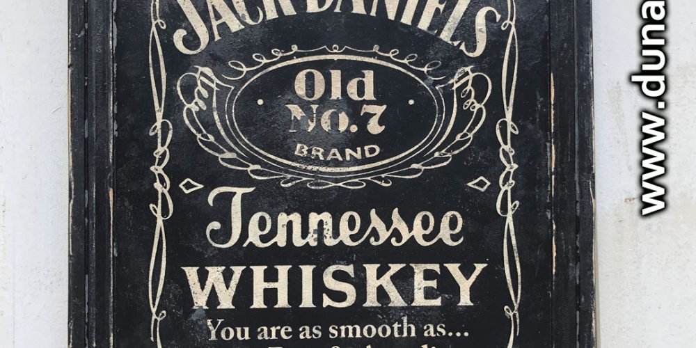 Cartel Personalizado en Madera Jack Daniel´s