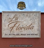 Cartel de Madera La Florista