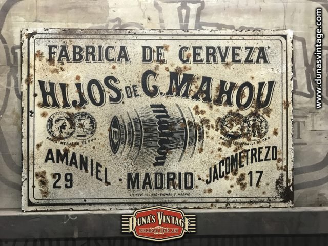 Chapa Metálica de HIJOS DE C.MAHOU