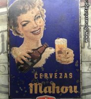 Chapa Metálica CERVEZAS MAHOU