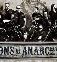 Réplica del cartel en Madera de SONS OF ANARCHY