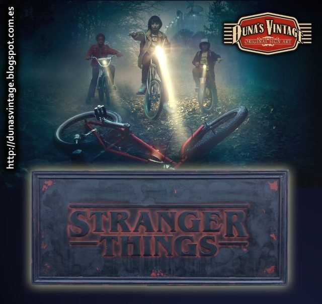 Cartel STRANGER THINGS, Tamaño 1080x490mm Duna´s Vintage.