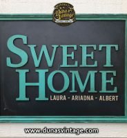 Cartel de Madera SWEET HOME tamaño 700x900mm