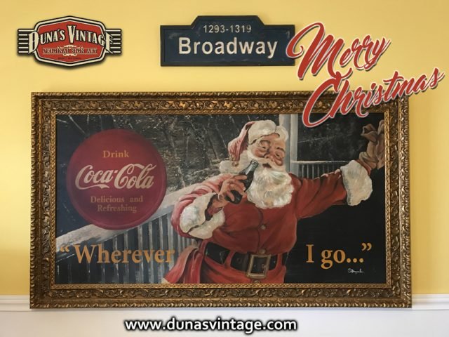 !!Merry Christmas!! Ilustración Santa Claus al Óleo sobre madera.