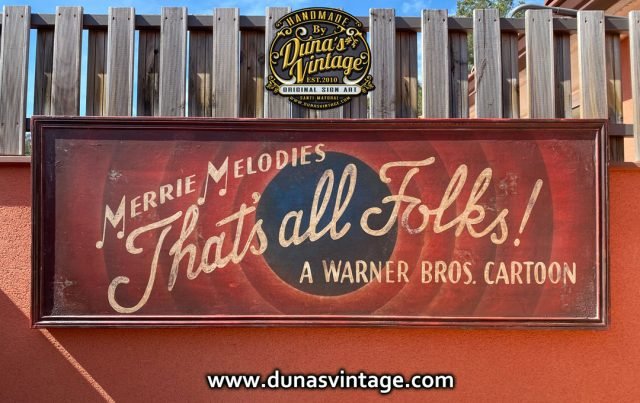 Super Cartel! That´s all Folks! Tamaño 180x65cm.