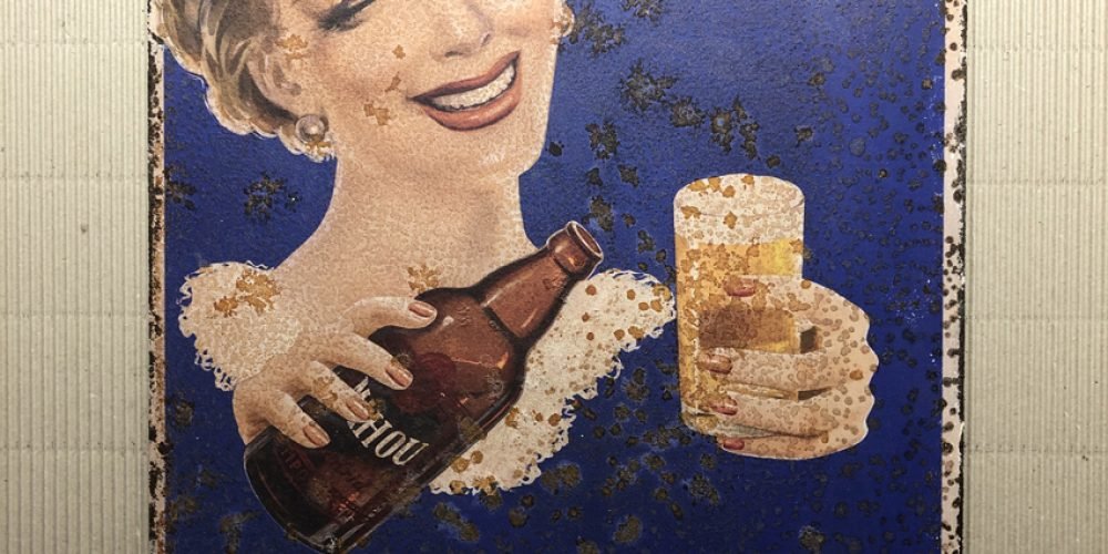 Chapa Metálica Mahou 43x60cm.