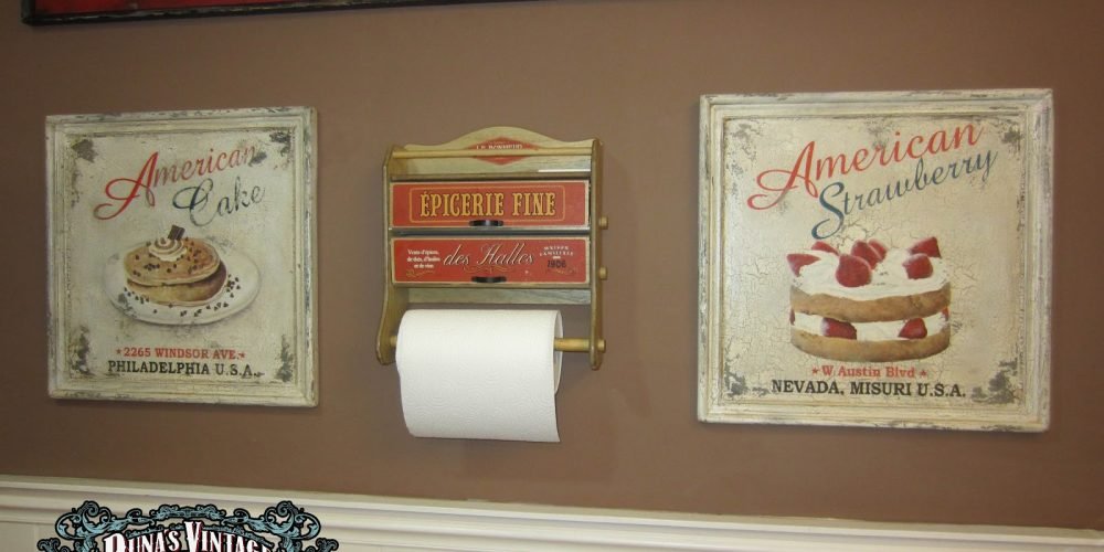 Carteles American Cake and American Strawberry