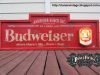 Cartel de Madera Budweiser LA 50