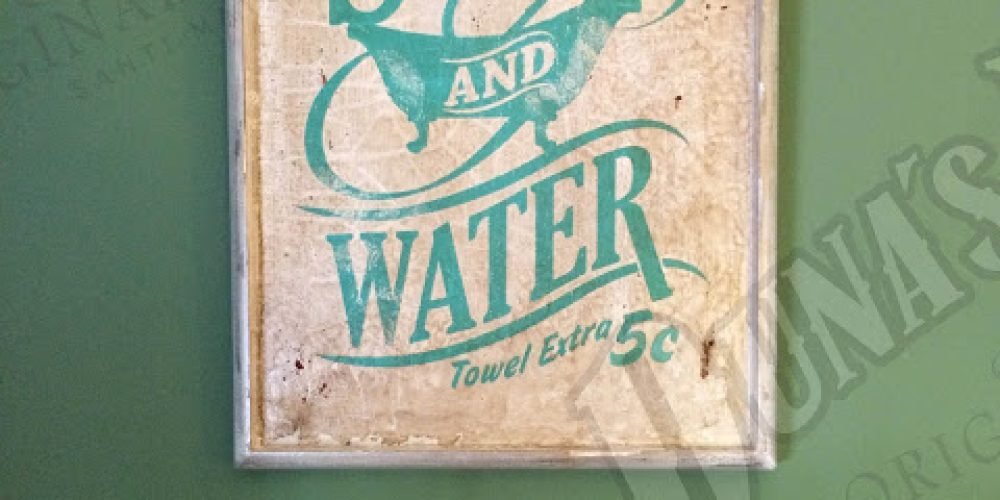 Cartel SOAP AND WATER, Duna´s Vintage.