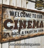 Cartel de Madera CINEMA