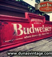 Cartel de Madera Budweiser tamaño 900x260mm.