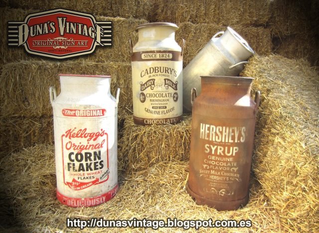 Lecheras , Kellogg´s, Hershey´s & Cadbury´s. Duna´s Vintage. For Sale 250€.