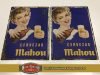 MAHOU CERVEZAS Placas Vintage Metálicas tamaño 280x380mm.