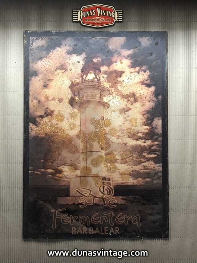 Chapa Metálica Mahou 43x60cm.