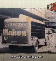 Chapa Metálica Mahou 43x60cm.