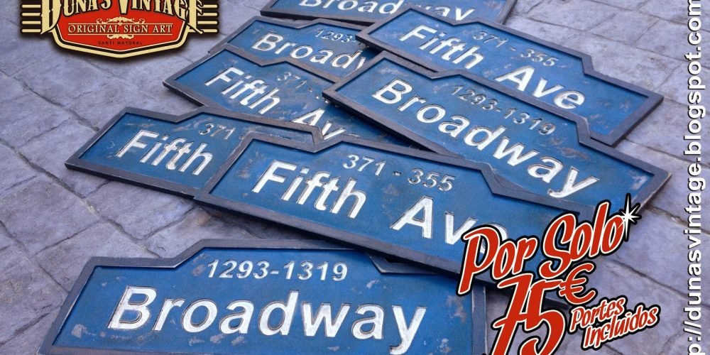 A la venta New York City Signs