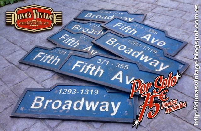 A la venta New York City Signs