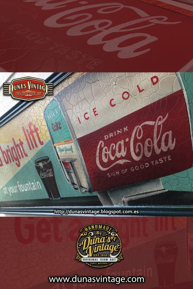 ¿Qué os parece esta reproducción de un anuncio de Coca-Cola de 1958?