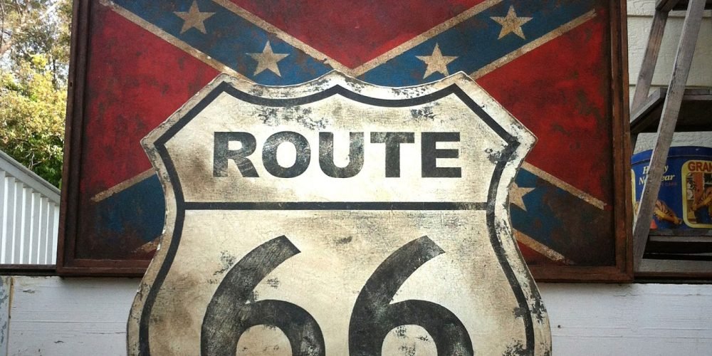 COFEDERATE FLAG & ROUTE 66, Duna´s Vintage.