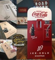 Fake Dispenser Door Coca-Cola Machine.