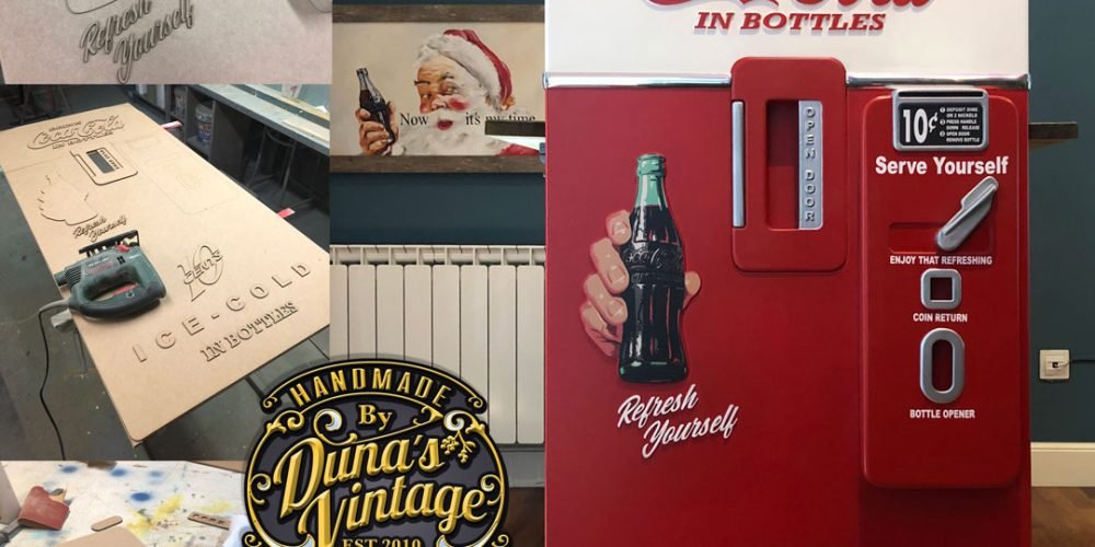 Fake Dispenser Door Coca-Cola Machine.