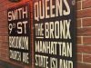 Carteles de madera con relieve NYC Subway Sign Smith 9th Street Brooklyn, Queens.
