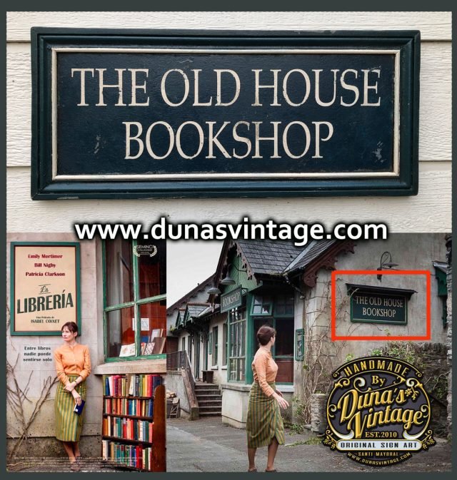 Cartel THE OLD HOUSE BOOKSHOP de la película LA LIBRERIA, Tamaño 600x250mm.