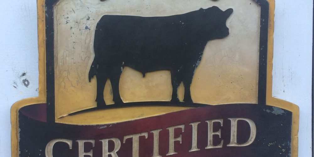 Cartel ANGUS BEEF Tamaño 700x700mm. Duna´s Vintage