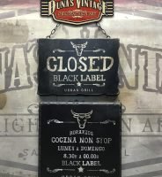 Carteles Black Label Open & Closed