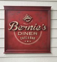 Cartel Bernie´s Diner Vilassar de Mar BCN