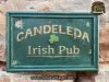 Cartel de Madera CANDELEDA IRISH PUB