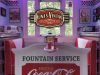 Cartel de Madera Coca-Cola Fountain Service White ´50.
