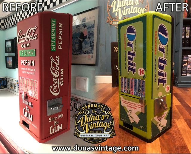 Maquina Personalizada de Coca-Cola GUM de 1913.