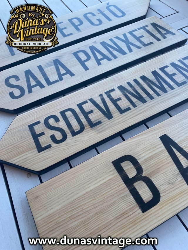 Flechas de madera de Pino Macizo Braseria